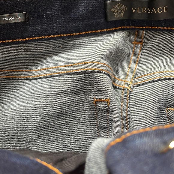 Versace Logo Patch Jeans(FINAL SALE) - Picture 6 of 11